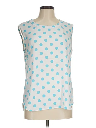 Pre-owned Anne Klein Sleeveless Blouse In Blue