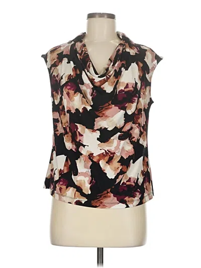 Pre-owned Anne Klein Sleeveless Blouse In Brown