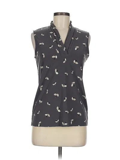 Pre-owned Anne Klein Sleeveless Blouse In Gray