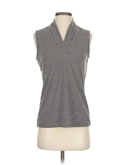 Pre-owned Anne Klein Sleeveless Blouse In Gray