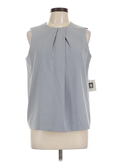 Anne Klein Sleeveless Blouse In Gray