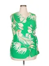 Anne Klein Sleeveless Blouse In Green