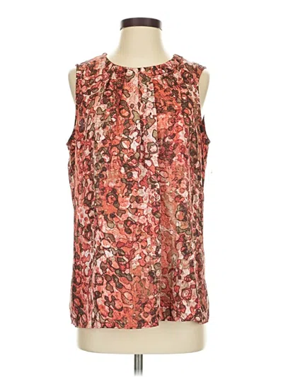 Pre-owned Anne Klein Sleeveless Blouse In Orange