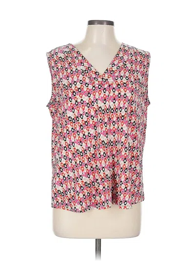 Pre-owned Anne Klein Sleeveless Blouse In Pink
