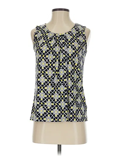 Pre-owned Anne Klein Sleeveless Blouse In Yellow