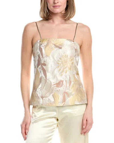 Anne Klein Sleeveless Bustier Top In White