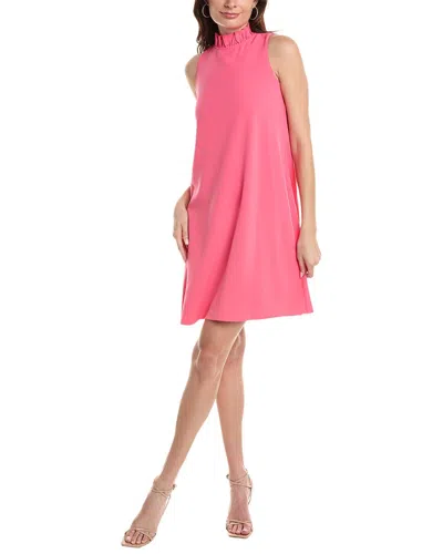 Anne Klein Sleeveless Ruffle Shift Dress In Pink