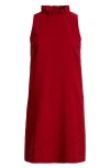 Anne Klein Sleeveless Shift Dress In Red