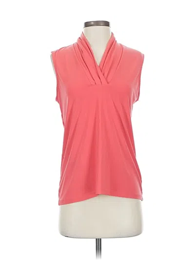 Pre-owned Anne Klein Sleeveless T-shirt In Pink