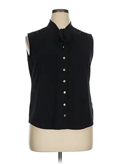Pre-owned Anne Klein Sleeveless T-shirt In Black