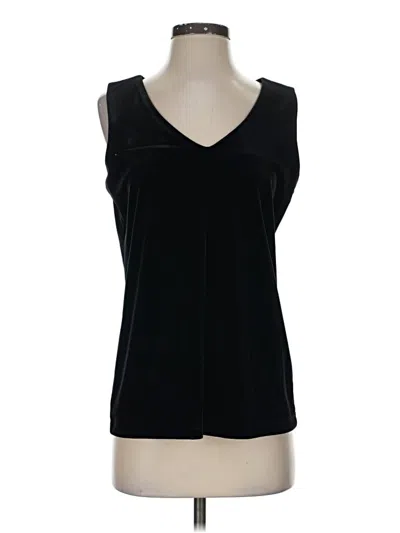 Pre-owned Anne Klein Sleeveless T-shirt In Black