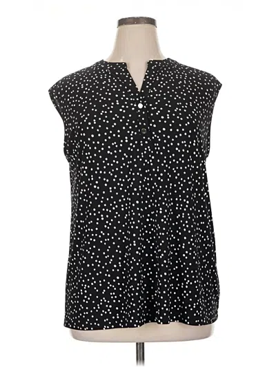 Pre-owned Anne Klein Sleeveless T-shirt In Black