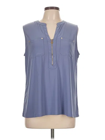 Pre-owned Anne Klein Sleeveless T-shirt In Blue