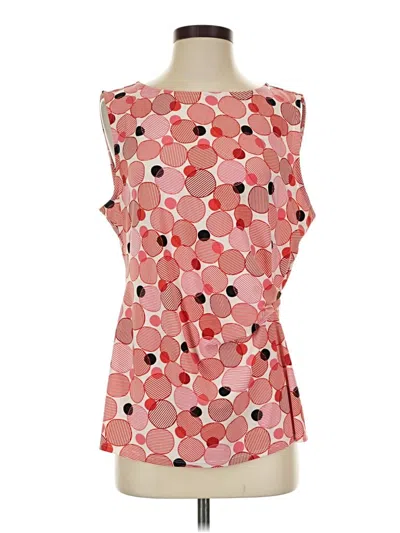 Pre-owned Anne Klein Sleeveless T-shirt In Pink