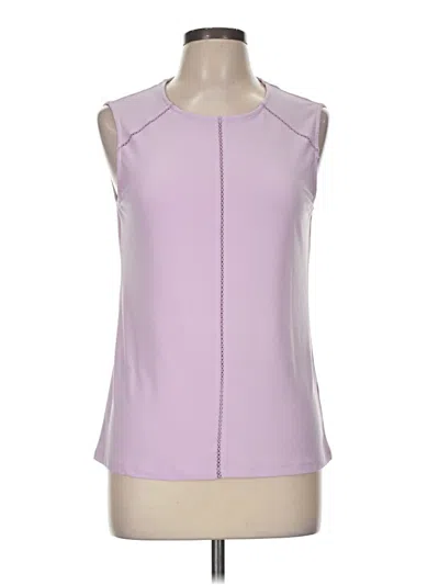Pre-owned Anne Klein Sleeveless T-shirt In Purple