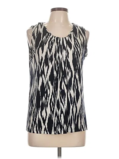 Pre-owned Anne Klein Sleeveless T-shirt In White