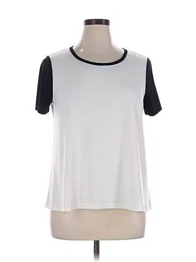 Pre-owned Anne Klein Sleeveless T-shirt In White