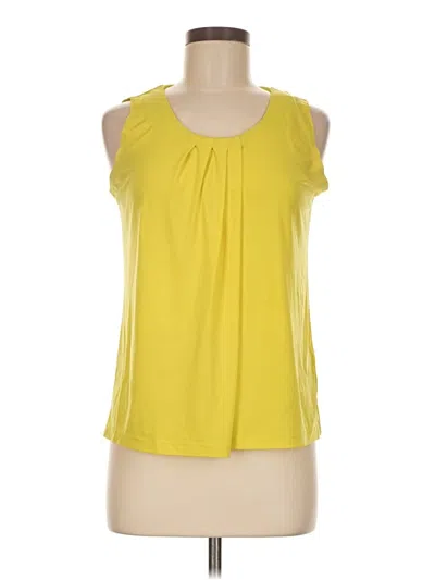 Pre-owned Anne Klein Sleeveless T-shirt In Yellow