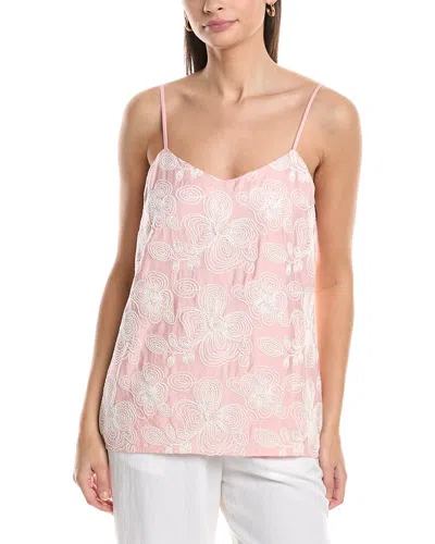 Anne Klein Sleeveless V-neck Cami In Pink