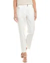 Anne Klein Slim Ankle Cut Pant In White