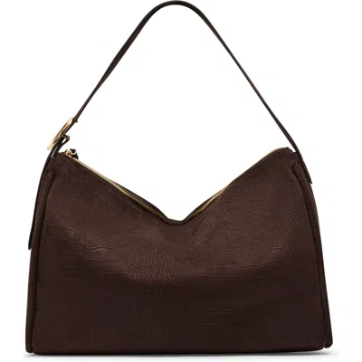 Anne Klein Slouch Hobo Bag In Espresso/ Espresso