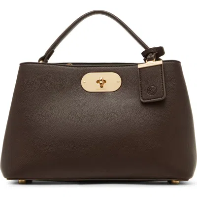 Anne Klein Small Top Handle Bag In Brown