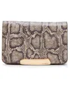 Anne Klein Snake Bifold Wallet In Brown