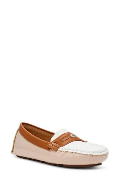 Anne Klein Snippie Loafer In Beige White Multi