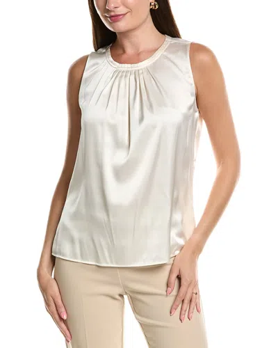Anne Klein Solid Blouse In White