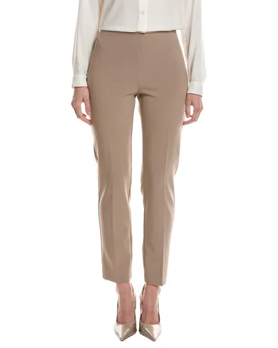 Anne Klein Solid Hollywood Pant In Brown
