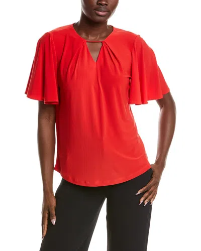 Anne Klein Solid Top In Red