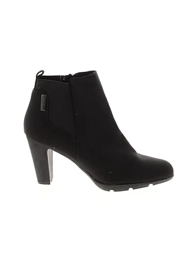 Pre-owned Anne Klein Sport Ankle Boots In Black