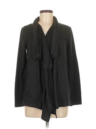 Pre-owned Anne Klein Sport Cardigan Sweater In Black