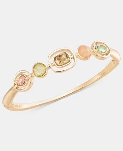 Anne Klein Stone Bangle Bracelet In Multi