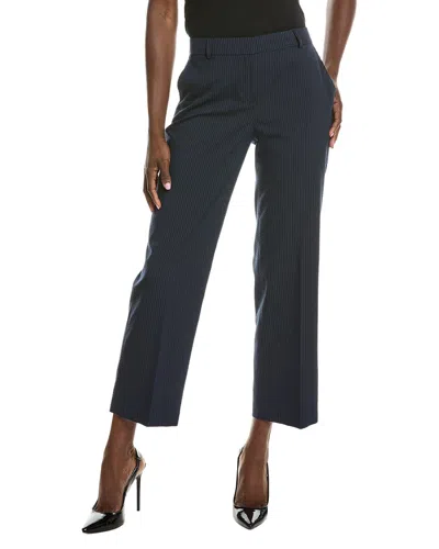 Anne Klein Straight Ankle Pant In Blue