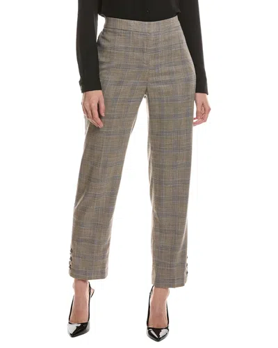 Anne Klein Straight Ankle Pant In Gray