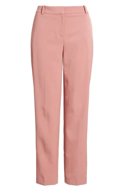 Anne Klein Straight Leg Ankle Pants In Pink