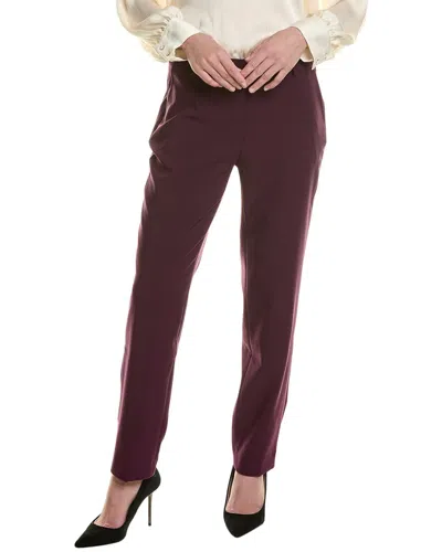 Anne Klein Straight Leg Pant In Purple