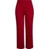Anne Klein Slash Pocket Pants In Red