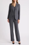 Anne Klein Women's Pintucked Straight-leg Pants In Anne Black Multi