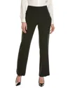 Anne Klein Pinstripe Pull-on Trousers In Black