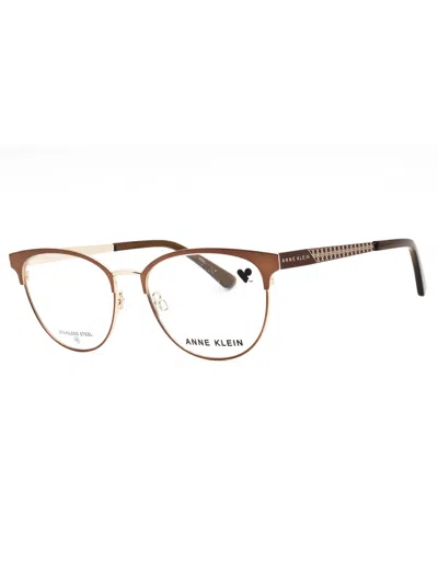 Anne Klein Stylish Oval Eyeglasses For Women In Brown