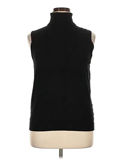 Pre-owned Anne Klein Sweater Vest In Black