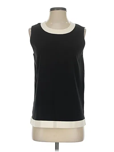 Pre-owned Anne Klein Sweater Vest In Black