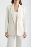 Anne Klein Tailored Open Front Blazer In Neutral