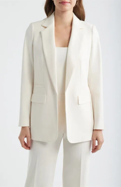 Anne Klein Tailored Open Front Blazer In Neutral