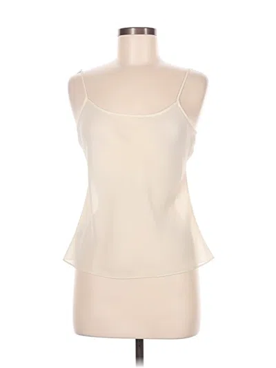 Pre-owned Anne Klein Tank Top Ivory Strapless Neckline Tops