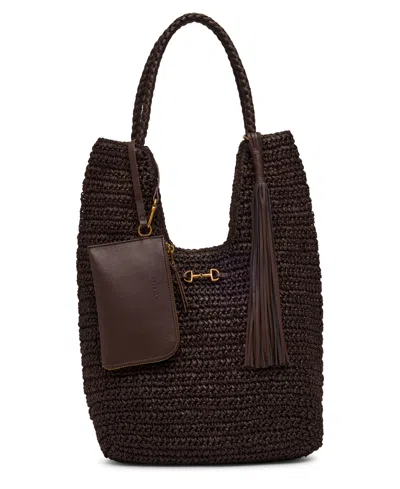 Anne Klein Tapered North South Small Tote Bag In Brown