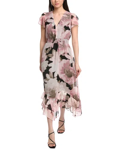 Anne Klein Tea-length Dress In Multi