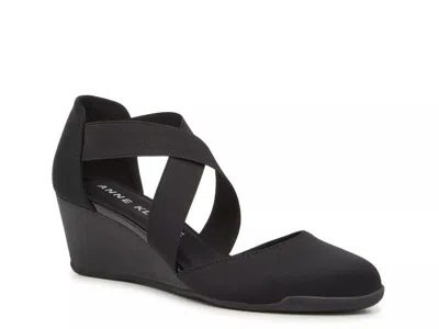 Anne Klein Ted Wedge Pump In Black